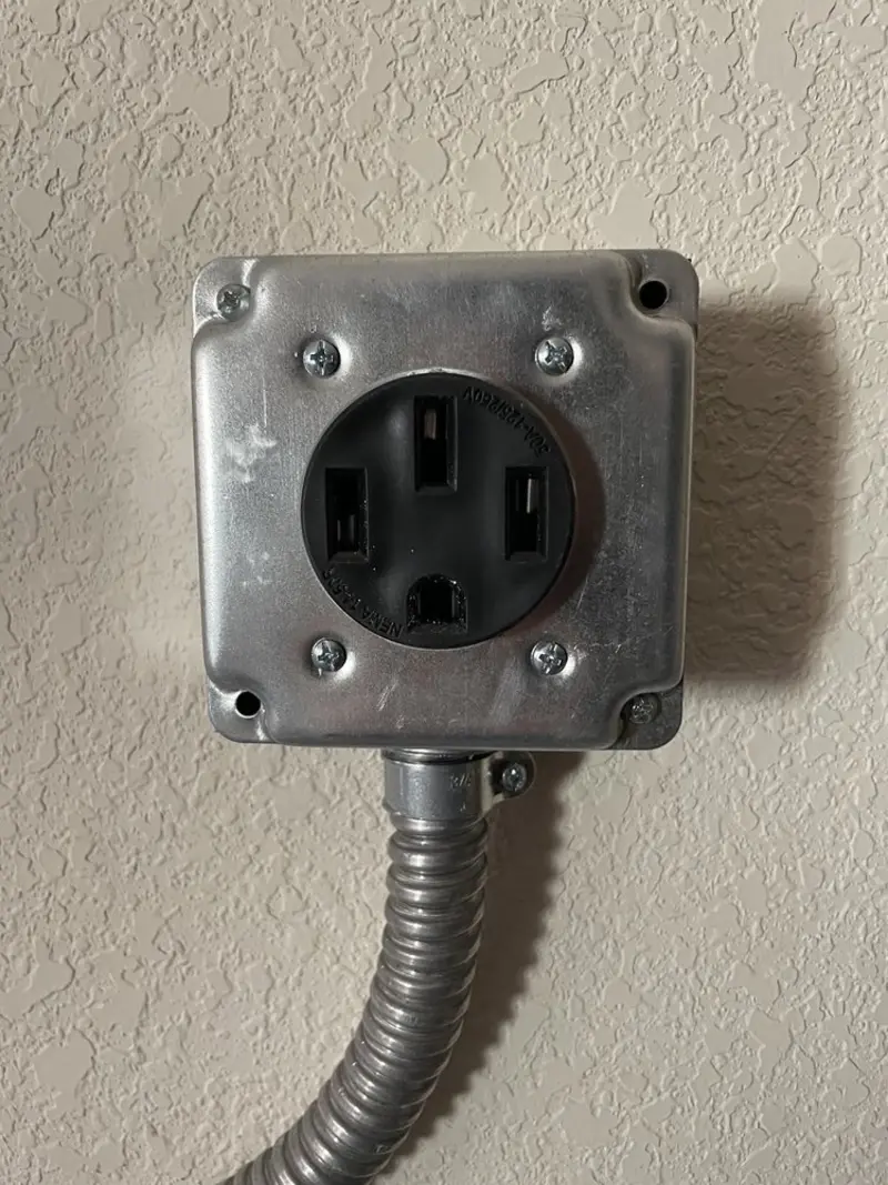NEMA 14-50 outlet installed for Smart Home Electrical in Swoyersville